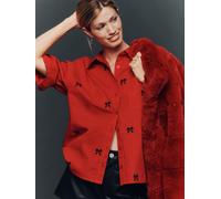 Anthropologie Anthropologie Maeve The Shrunken Bennet Buttondown Shirt Red M (EU 40-42)