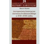 Anthroponymie historique des Hrubieszów starosty aux XVIIe et XVIIIe siècles