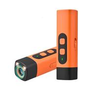 Anti Aboiement - 2025 Stop-Croq Aboiement Chien, Dispositif Anti-Aboiement Portable pour Chiens, 3 Modes Ajustables, Calmez Les Aboiements Tout en Douceur, en Une Pression (Orange)
