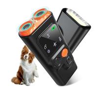 Anti Aboiement Chien, 2 Modes Dispositif Anti Aboiement Chien Ultrason avec Lampe de Poche Stroboscopique, Boitier Anti Aboiement Chien Portatif de 30 Pieds avec Afficher l'intérieur et à l'extérieur
