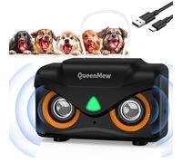 Anti Aboiement Chien Gamme 15M, Mini Boitier Silencieux Anti Aboiement, 3 Modes Ultrason Chien avec Deux Haut-parleurs, Dispositif Silencieux Anti Aboiement Intérieur Extérieur pour Chien du Voisin