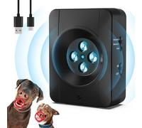 Anti Aboiement pour Chien, 4 émetteurs Puissants Ultrason Chien, Rechargeable Boitier Anti Aboiement Chien, 3 Modes Appareil Anti Aboiement Étanche Intérieur Exterieur pour Petits Grands Chiens