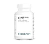 Anti-Acid Reflux Formula - Anti Reflux Gastro-Œsophagien - SuperSmart | Contient Orme Rouge, Extrait d’Écorce d’Orange, Racine de Réglisse & Zinc - Sans OGM - 90 Capsules Végétariennes