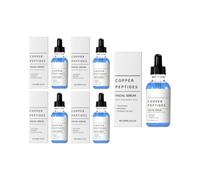 Anti-Aging Copper Peptide Serum, Firming Moisturizer | with Hydrolyzed Collagen & Hyaluronic Acid, Smooth Wrinkles Restore Elasticity for Dull Dull Skin