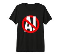 Anti AI Anti Machine Learning Dites Non aux conceptions AI Stop AI T-Shirt Haut de Gamme