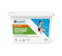 Anti-Algues Moutarde Piscine 1,5 kg - Traitement Eau Efficace Élimine Algues Tenaces - D-Work