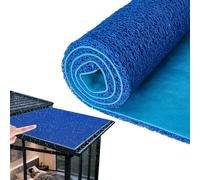 Anti-Bruit De Pluie pour Auvent De Terrasse, Isolant Thermique, Imperméable, Drainage, Facile À Installer, Réducteur De Bruit pour Toiture Métallique Et Store(Blue,0.6x10m(23.6x393.7in))