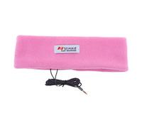 Anti Bruit Sports Running Sleeping écouteur Musique Bandeau Casque Relais, Rose