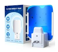 ANTI-BRUMM Piège à insectes volants, piège à mouches à fruits - Piège à insectes d'intérieur pour la maison - Piège à mouches d'intérieur - Attire la lumière et piège collant plus sûr (1 appareil + 5
