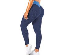 Anti Cellulite Legging De Sport Femme - avec Design Nid d'abeille TIK Tok Pantalon De Course à Pied Respirant SéChage Rapide Confortable Le Sport, Les Loisirs