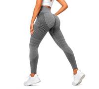 Anti Cellulite Leggings for Women, 3D Compression High Waist Tummy Control Butt Lifting Scrunch Workout Yoga Pants (Hemp Gray,S)