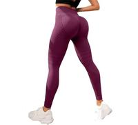 Anti Cellulite Leggings for Women, Suitable for Both Sports and Leisure, Perfectly Wrapping The Curves (Dark Red,TG)