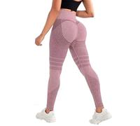 Anti Cellulite Leggings for Women, Suitable for Both Sports and Leisure, Perfectly Wrapping The Curves (Pink,S)