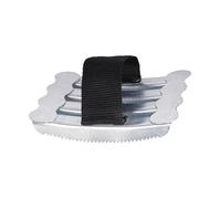 Anti Cheval Brosse Pansage Acier Inoxydable | quatre rangées de dents, usage immédiat, transport facile