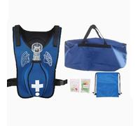Anti Choking Obstruction Trainer Vest - Heimlik Practice Training Model Education for Nurse & Student First Aid Teaching Accessories Two sizes for adults and children(Blue,Child)