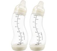 Anti-Colic Baby Bottle Set 0-6 Months Easy Acceptance 2x S Popcorn Cream & Beige
