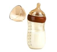Anti-Colic Glass B-aby Bottle, Natural Latch Feeding, B-aby Feeding Bottle | Breast-Like Nipple Milk Bottle, 160ml, For Home Travel Picnic Short Trips Family Outings Boys Girls