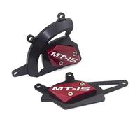 Anti-Collision Protection Accessoires Moto CNC Protection Moteur Couvercle De Contre Les Chocs pour Yamaha MT-15 2019-2021 Coussinet Anti-Choc Contre Les Chutes(Rouge)