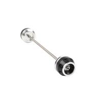 Anti-Collision Protection Curseur De Fourche D'essieu Avant Arrière pour Yamaha Tracer 9 GT Plus 2024, Accessoires Moto, Support Protection Roue Contre Les Chutes(Façade argentée)