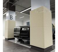 Anti-Collision Protection Mur Garage Pour Voiture, Mousse Protection Garage Autocollante, Protection Portiere Voiture, Protection Murale pour Garage 1cm Épaisse, Mousse Antichoc(Gris,500 cm x 20 cm)