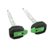 Anti-Collision Protection Protection Antichute pour Moto Cadre Carénage, Compatible avec Les Modèles pour GTR1400, pour ZX-14R, pour NINJA1400 pour ZZR1400 Contre Les Chutes(Vert,X-2)