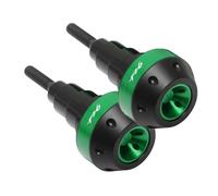 Anti-Collision Protection Protections De Cadre Et Pare-Chocs avec Rotule pour Yamaha FZ1, FZ6 FZ8 - Accessoires Moto Protection Antichute Contre Les Chutes(Vert,X-2)