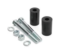 Anti-Collision Protection Support D'adaptateur D'extension De Réglage De La Hauteur du Guidon De Moto pour Harley Touring Softail Et Dyna. Contre Les Chutes(Noir)