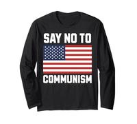 Anti Communist Say No to Communism Manche Longue