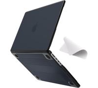 Anti-cracking Case Compatible with MacBook Pro 14 Inch M4 M3 M2 M1 A3112 A3185 A3401 A2918 A2992 A2779 A2442, Version 2024 2023 2021, Black TPU Edge and Hard PC Case, Matte Black