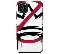 Anti Crown Graffiti Symbole Rouge Couronne Noire Urban Coque pour iPhone 11 Pro Max