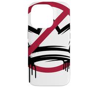 Anti Crown Graffiti Symbole Rouge Couronne Noire Urban Coque pour iPhone 14 Pro