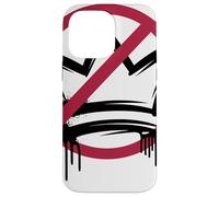 Anti Crown Graffiti Symbole Rouge Couronne Noire Urban Coque pour iPhone 14 Pro Max