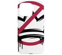 Anti Crown Graffiti Symbole Rouge Couronne Noire Urban Coque pour iPhone 15 Pro Max