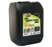 Anti dépôts verts mousses lichens prêt à l'emploi 20L 100m² SEKO PRO