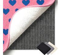 Anti Derapant Tapis 120 x 170 cm Réutilisable et sans Odeur, Découpable, Lavable, Taille Personnalisable, Protection de Tapis Antidérapante pour Tous Types de Sols, Noir