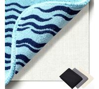 Anti Derapant Tapis 120 x 170 cm Réutilisable et sans Odeur, Découpable, Lavable, Taille Personnalisable, Moquette Anti Glisse Découpable pour Tous Types de Sols, Blanc