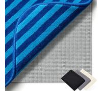 Anti Derapant Tapis 120 x 170 cm Réutilisable et sans Odeur, Découpable, Lavable, Taille Personnalisable, Tapis de Coussin de Sol Imperméable pour Tous Types de Sols, Gris Brun