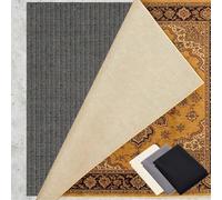 Anti Derapant Tapis 120 x 170 cm Réutilisable et sans Odeur, Découpable, Lavable, Taille Personnalisable, Protection de Tapis Antidérapante pour Tous Types de Sols, Noir