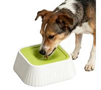 Anti-déversement for Chiens | 1100 ML sans Goutte | Eau Lente for Chiens avec Base antidérapante | Bol for Chien à Alimentation Lente, Caisse de Voiture au Sol, Voyage sur la Route(Green)