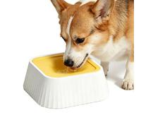 Anti-déversement for Chiens | 1100 ML sans Goutte | Eau Lente for Chiens avec Base antidérapante | Bol for Chien à Alimentation Lente, Caisse de Voiture au Sol, Voyage sur la Route(Yellow)