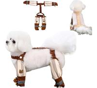 Anti Dirt Pants for Dogs, Outdoor Dust-Proof Dirty-Proof Dog Suspender Boots, Adjustable Anti-Slip Boots Belly Protector for Hiking Walking