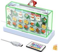 Anti-Dust Case For Nintendo Switch/Switch Oled Dock Protective Case For Switch/Switch Oled Accessory With 16 Led Lights,Dustproof & Scratch-Resistant-Christmas Theme