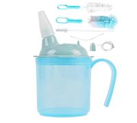 anti-dysphagie pour adultes - Gobelet régulateur avec paille | Bouteille légère pour éviter l'étouffement, aider à avaler et à manger pour les personnes âgées, les femmes post-partum, les