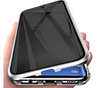 Anti-Espion Compatible Avec Honor 90 Coque, 360 Degrés Métal Bumper Protection Housses Adsorption Magnétique Étui Avec Objectif Caméra Arrière Cover,Film Verre Trempé Confidentiali[Wke04481]