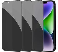 Anti-Espion Verre Trempé Pour Iphone 14 Plus/ 13 Pro Max 6,7, 3 Pièces Anti-Spy Privacy Film Protection Vitre 3d Couverture Complète 9h Ultra Résistant Écran Privé Protecteur