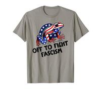 Anti Fascism Frogs Against Fascism Frog Off to Fight Fascism T-Shirt