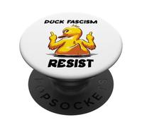 Anti Fascism Protest Sign Fuck Fascism Duck F Fascism Resist PopSockets PopGrip Adhésif