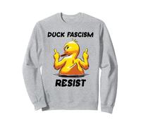 Anti Fascism Protest Sign Fuck Fascism Duck F Fascism Resist Sweatshirt