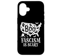 Anti Fascism Sign,No Kings in America Scary Halloween Ghost Coque pour iPhone 16