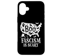 Anti Fascism Sign,No Kings in America Scary Halloween Ghost Coque pour iPhone 16 Plus